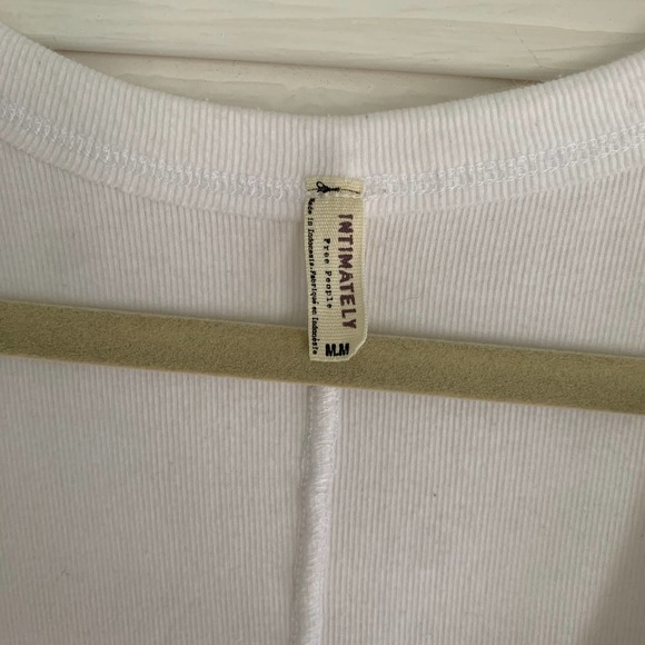 Free People Baring It Cami Top White Size Medium - Picture 9 of 11